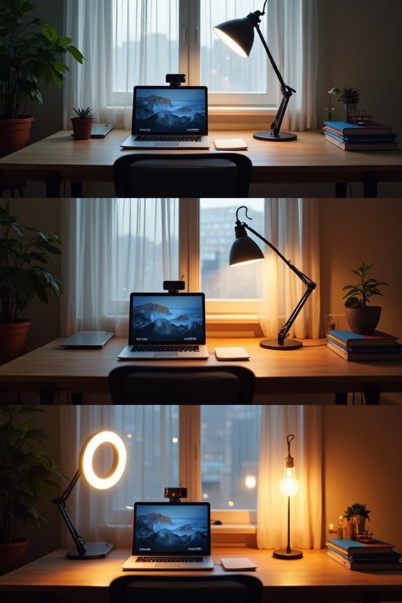 adjust lighting for video calls
