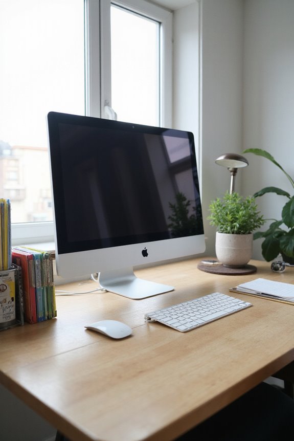 decluttered workspace enhances focus