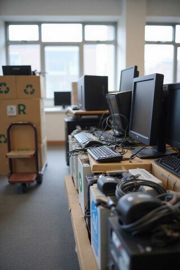 decommissioning office equipment logistics