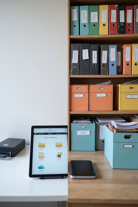 digital vs physical document organization
