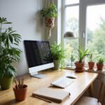 eco friendly home office setup