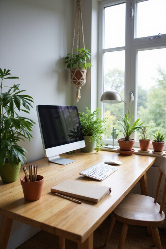eco friendly home office setup