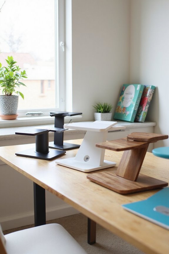 ergonomic adjustable desk converters