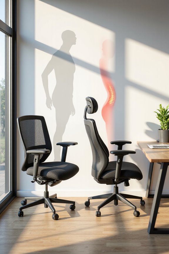 ergonomic chairs alleviate back pain
