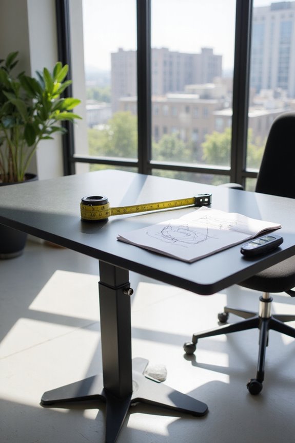 ergonomic desk height factors
