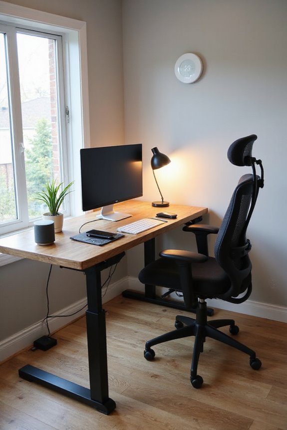 ergonomic workspace for productivity