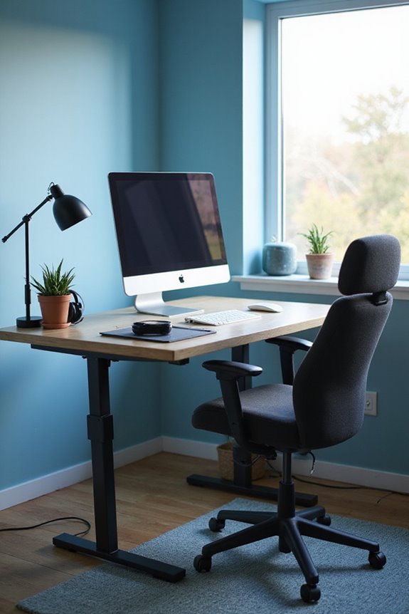 ergonomic workspace for productivity