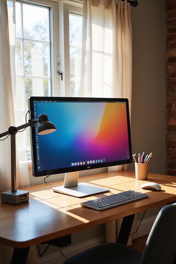 ideal home office lighting