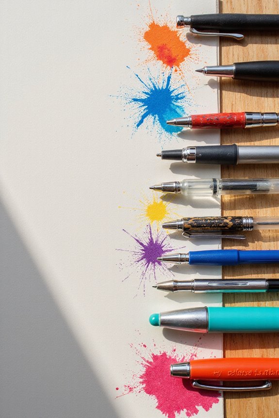 ink type and tip size