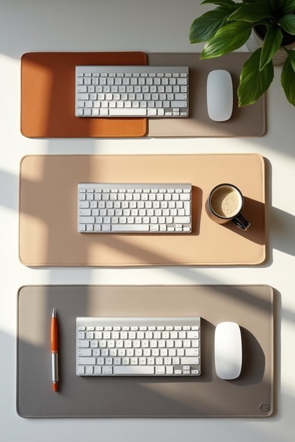 material selection for desk pads