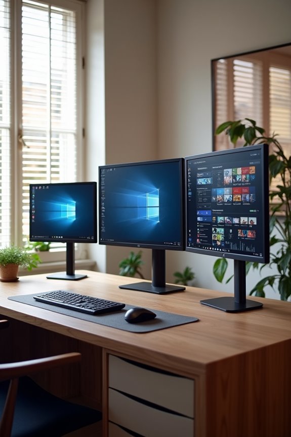 optimal monitor size home office