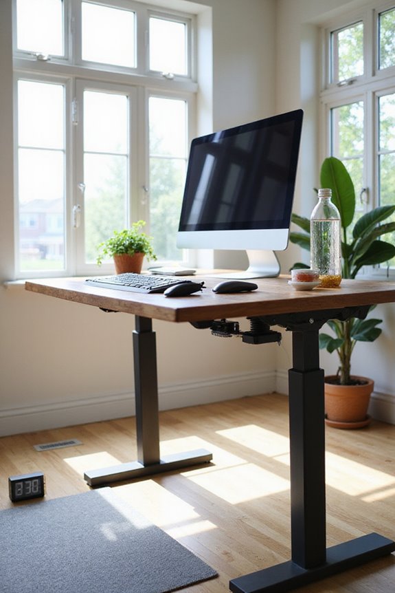 optimal standing desk duration
