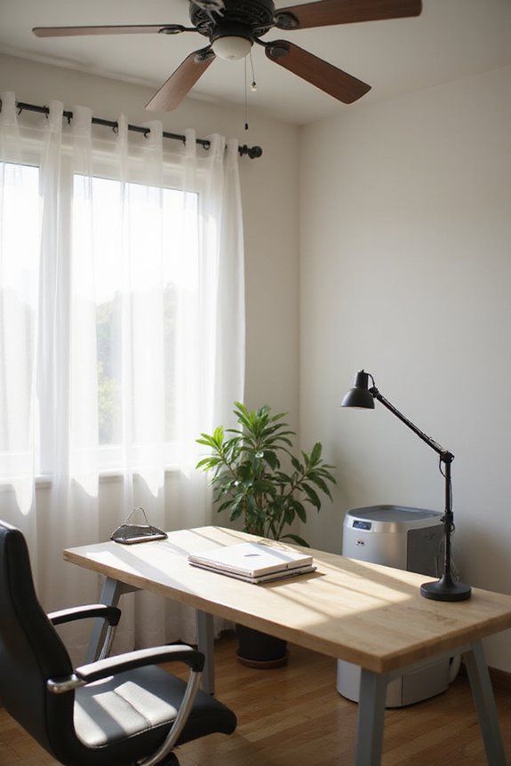optimal workspace lighting and ventilation