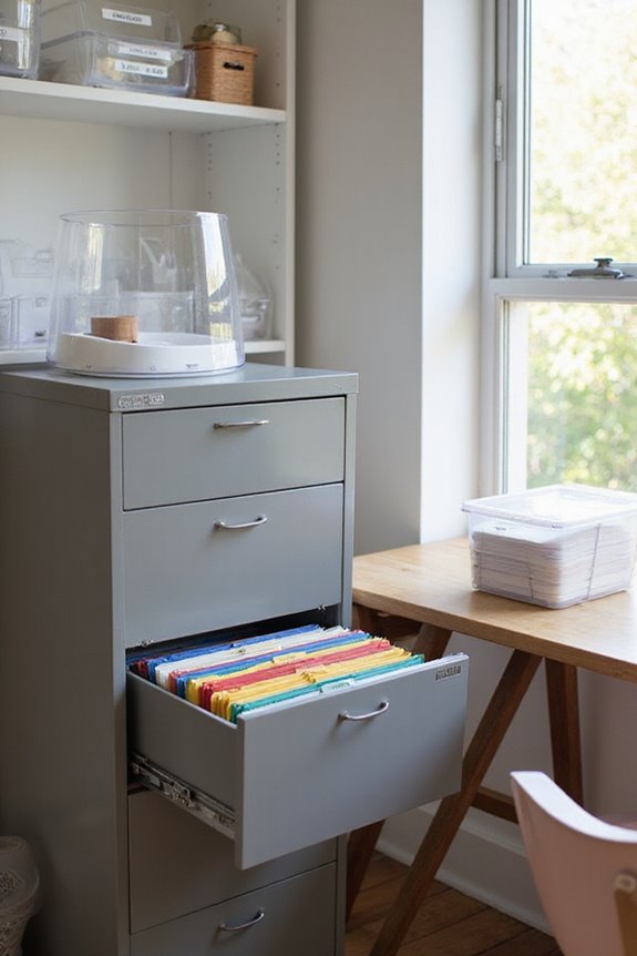 organized filing system tips