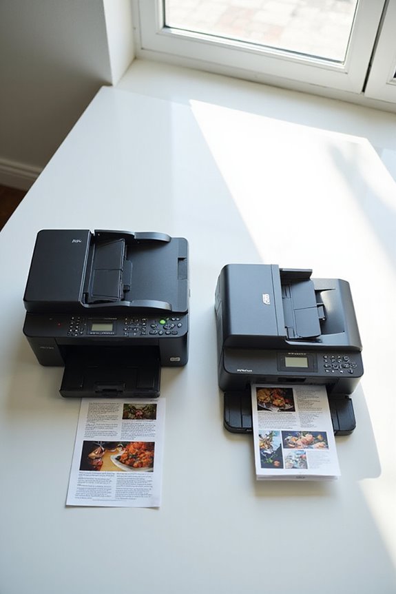 printer capabilities comparison explained