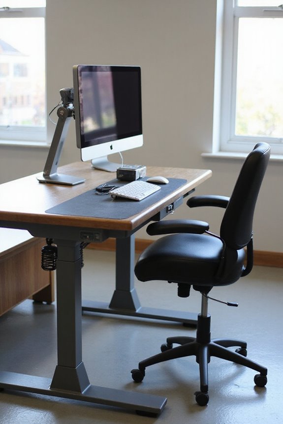 proper standing desk posture