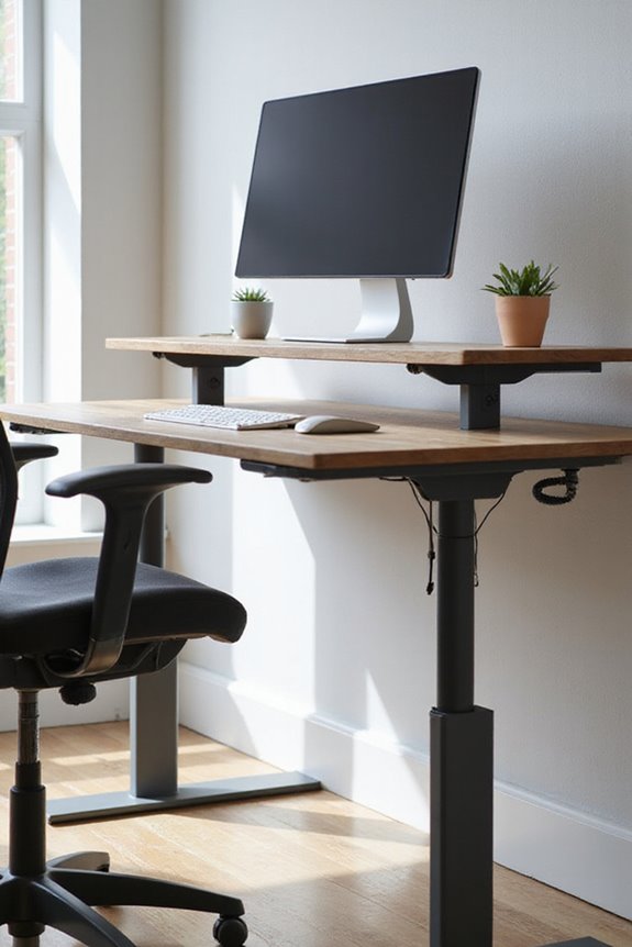 standing desk height calculation