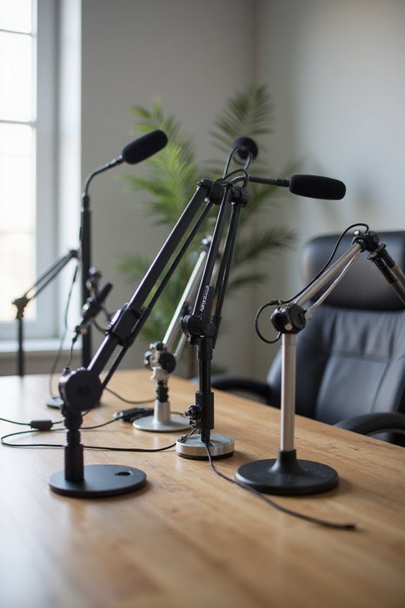 top microphone boom arms