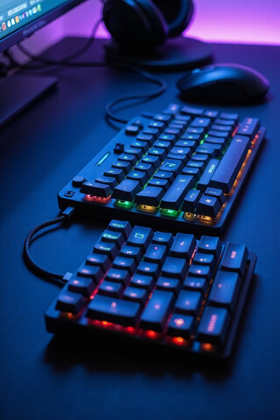 wired keyboards enhance gaming performance